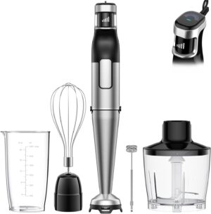 BESROY Stabmixer-Set 5 in 1, 1100 W...