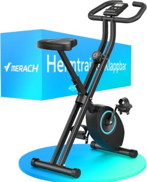 MERACH faltbarer Heimtrainer mit LC...