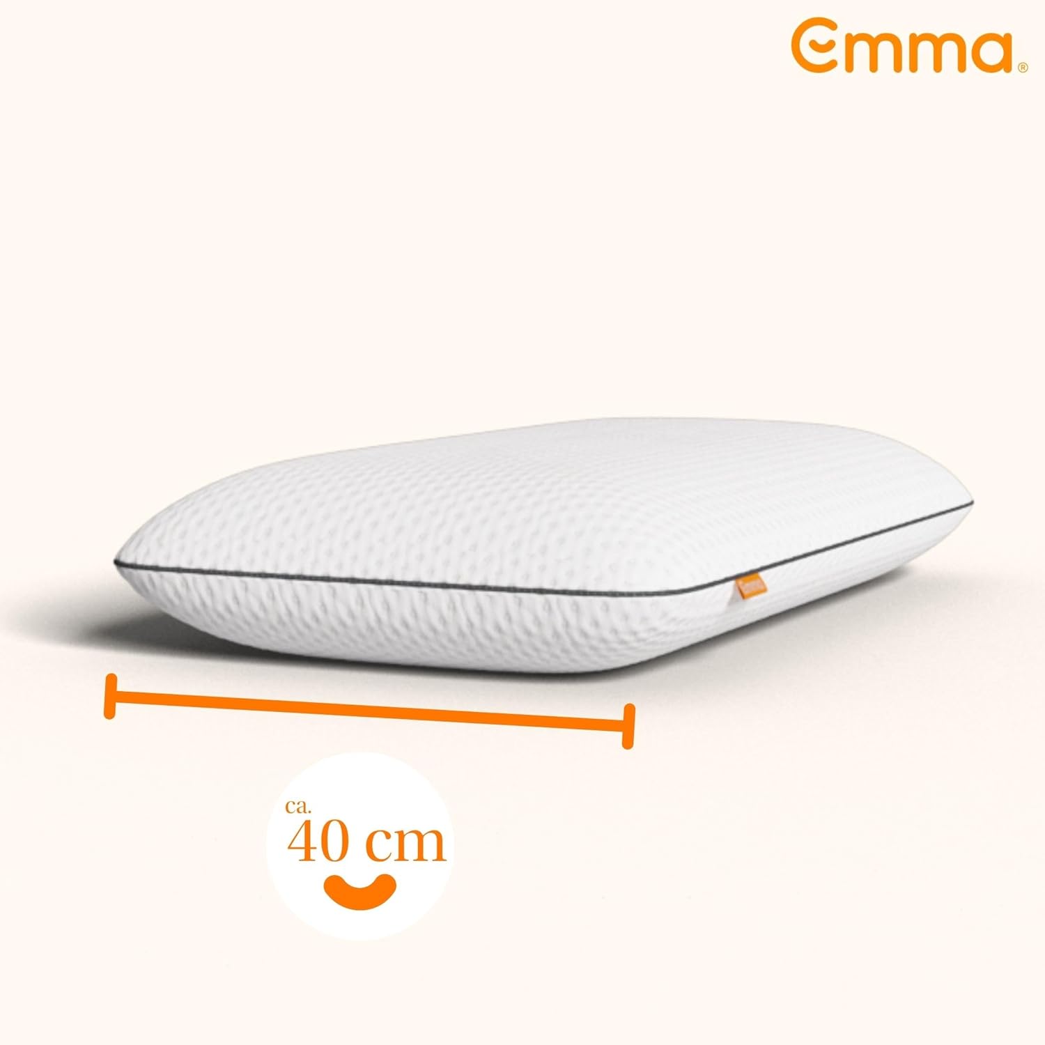 Emma Classic Stützkissen 80 x 40 cm – Testsieger Kissen (Stiftung Warentest, Gut (1,7), Ausgabe 09/2025; getestet in 40 x 80 cm) – Kissen, atmungsaktiv, waschbarer Bezug – Bild 3