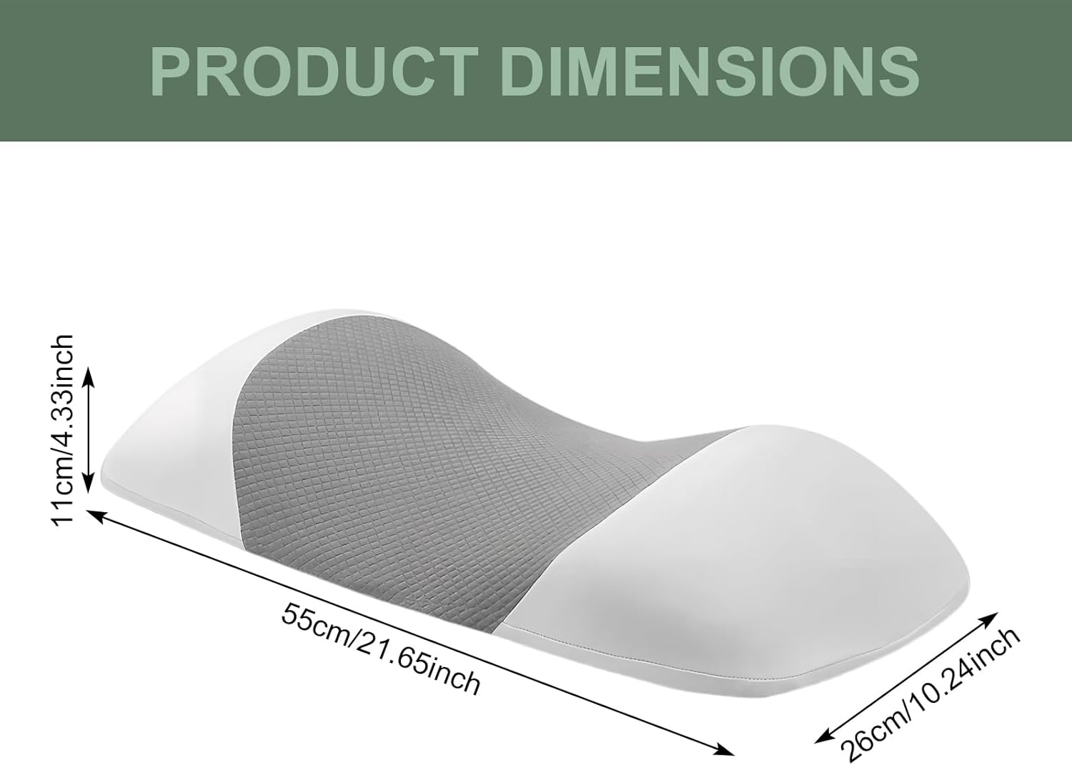 Ergonomisches Lendenkissen für Bett und Sofa – orthopädisches Lendenwirbel-Entlastungskissen, Memory-Schaum-Rückenkissen, Rückenstützkissen für Seitenschläfer und Rückenschläfer – Bild 2