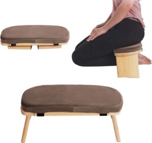 Klappbare Bambus-Meditationsbank, e...