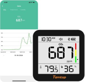 Temtop CO2-Bluetooth-Messgerät fü...