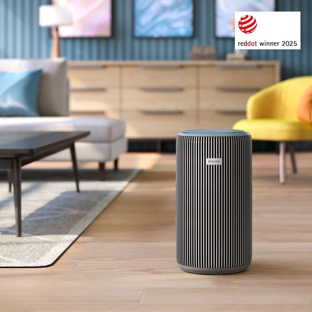 Philips PureProtect 3200-Serie: Intelligenter Luftreiniger, HEPA- und Aktivkohlefilter, CADR 500 m³/h für 130 m², extrem leise und energieeffizient, fängt 99,97 % Allergene ein (AC3210/12) – Bild 2