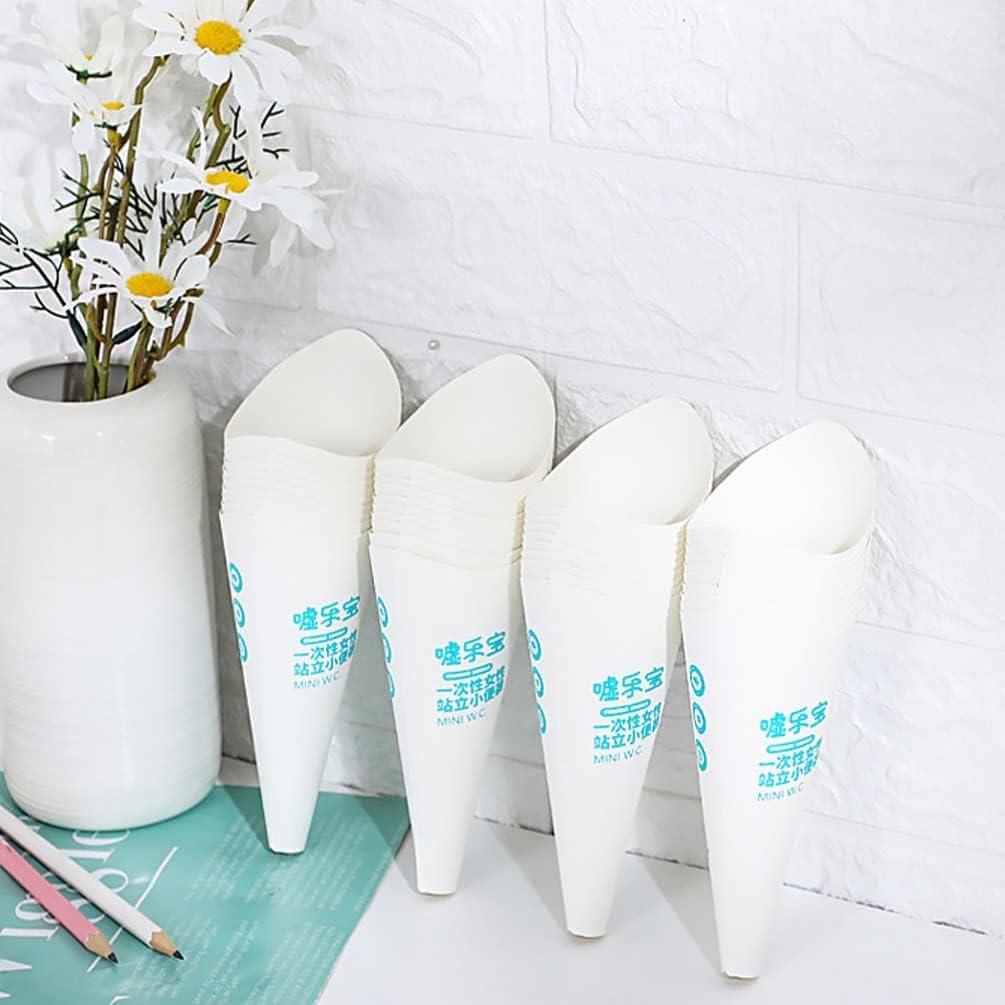 EXCEART 30 Stück tragbarer Urintrichter für Damen, Einweg-Urinal für Outdoor-Aktivitäten, Camping und Reisen, leichte und praktische Damen-Accessoires – Bild 4