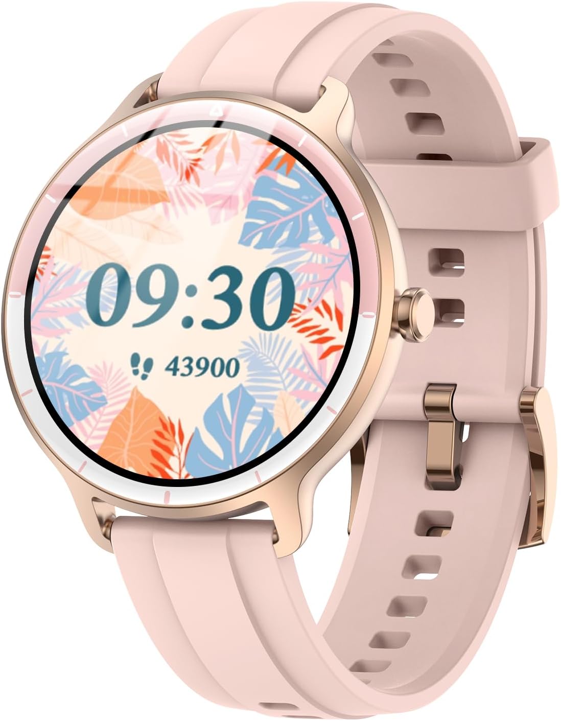 Smartwatch Damen Herren – 1,27 Zoll Smartwatch mit Bluetooth-Anrufen, WhatsApp/App-Benachrichtigungen, Herzfrequenz, Schlafüberwachung, 120+ Sportmodi, IP68 wasserdicht – Fitnessuhr kompatibel mit iOS Android