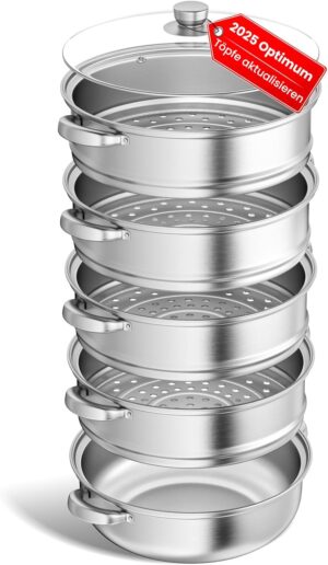 Dampfgarer zum Kochen – 28 cm Ede...