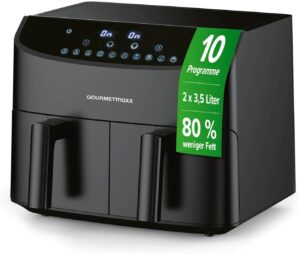 GOURMETmaxx Doppelkammer-Heißluftf...