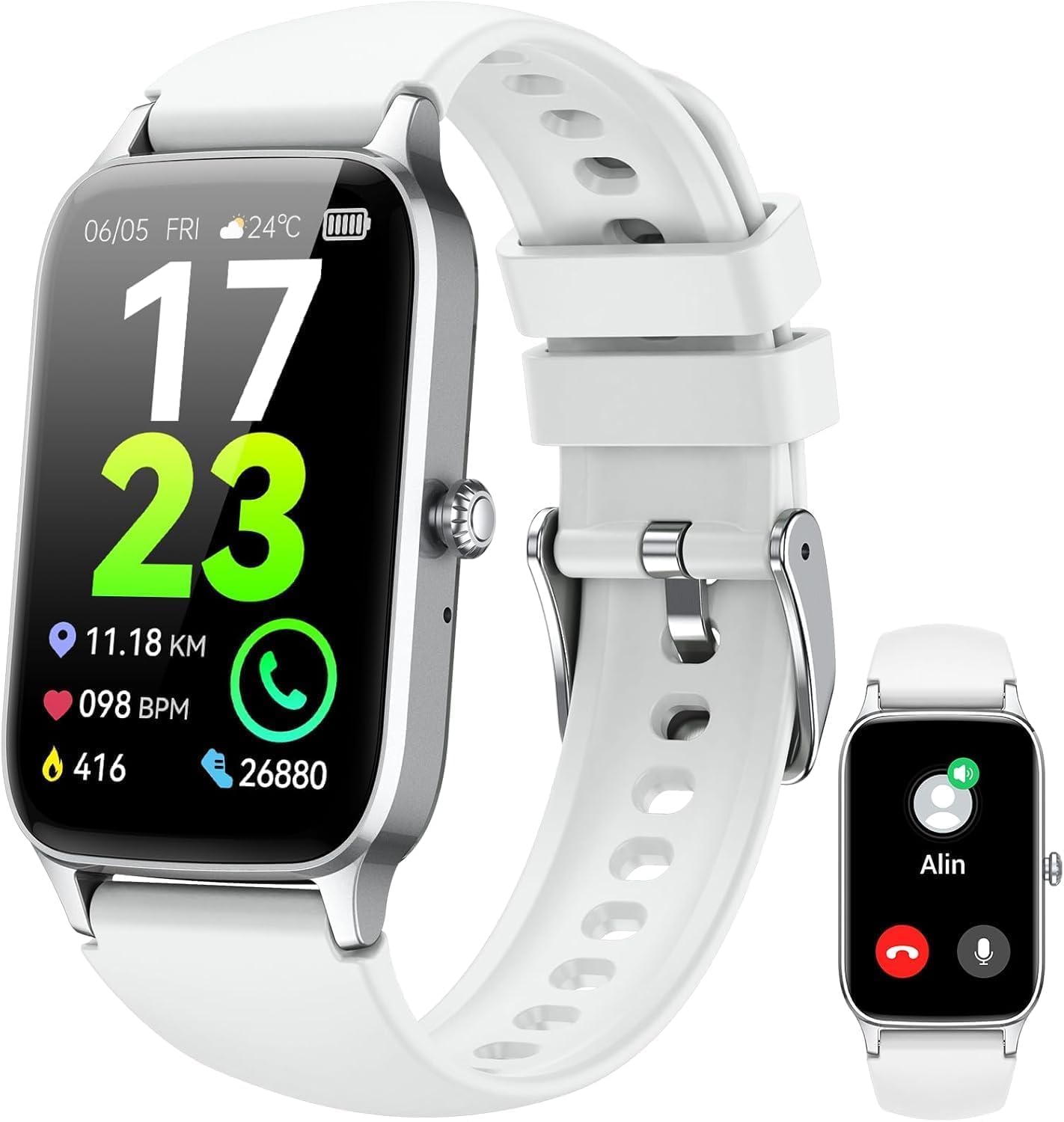 Soudorv Smartwatch Herren Damen 1,57 Zoll HD Fitnessuhr Herren