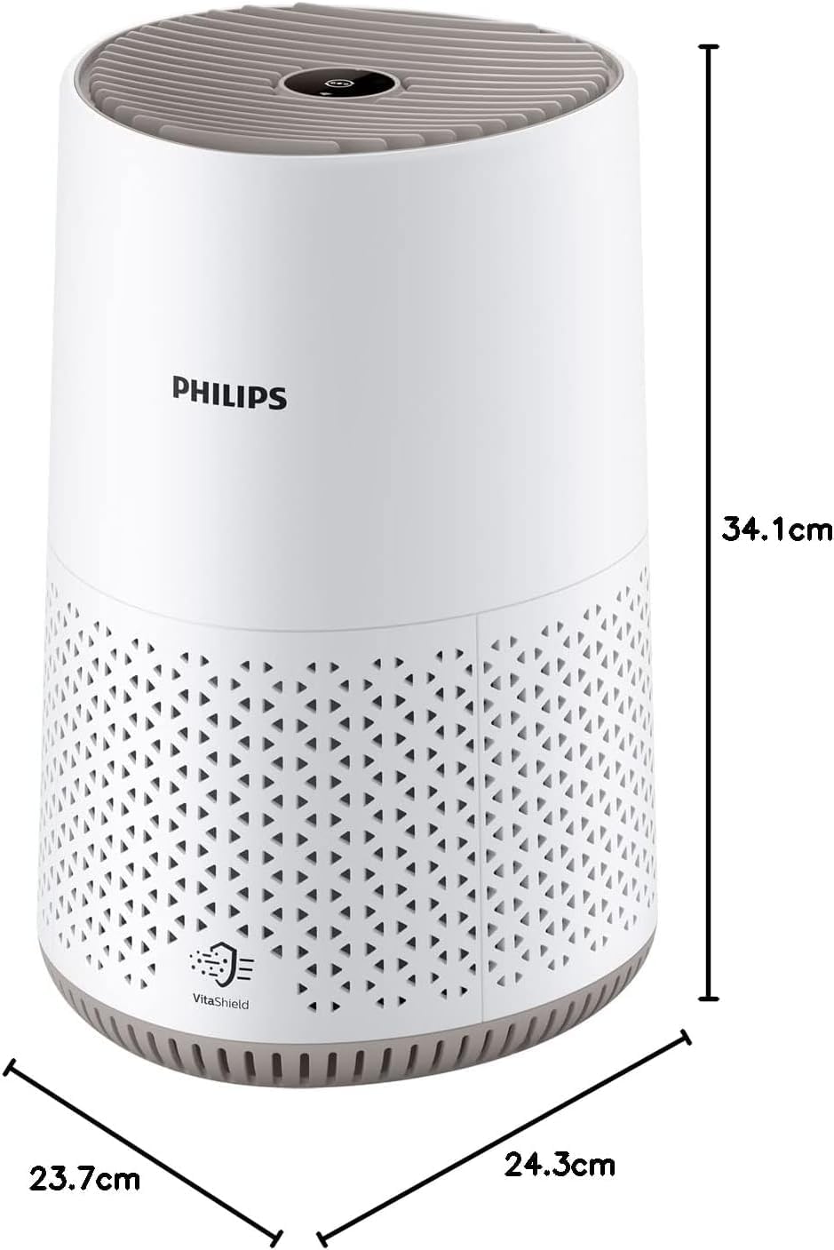 Philips Luftreiniger 600-Serie, besonders leise und energieeffizient für Allergiker, HEPA-Filter entfernt 99,97 Prozent der Schadstoffe, für Räume bis 44 m², App-gesteuert, Weiß (AC0650/10) – Bild 8