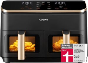 COSORI Heißluftfritteuse, 2 Fäche...