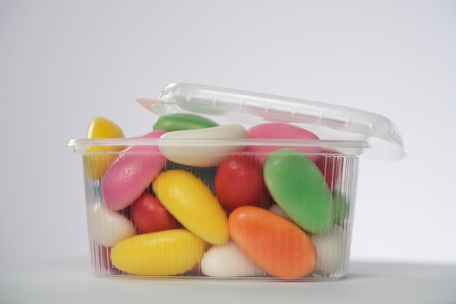 Commerline 500 Stück 500 ml quadratische Faltschüsseln, wiederverwendbare PP-Kunststoffbehälter, Salatschüsseln mit Deckel, transparente Feinkost- und Lebensmittelbehälter für die Gastronomie – Bild 4
