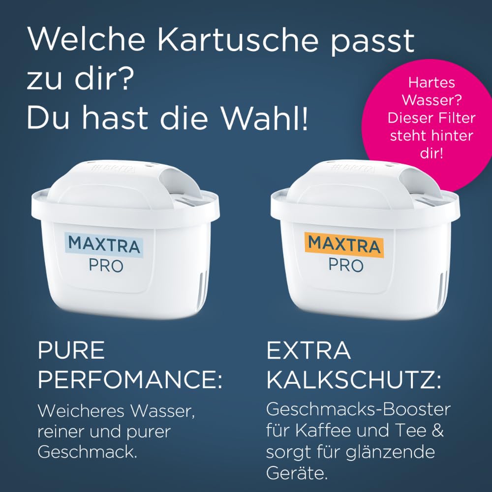 BRITA Wasserfilterkanne Glas Hellblau (2,5 L) inklusive 3 Maxtra Pro Pure Performance Kartuschen – Premium Glaskanne mit Smart Light LED & Klappdeckel – Filtert Verunreinigungen, Kalk, Metalle etc. – Bild 9