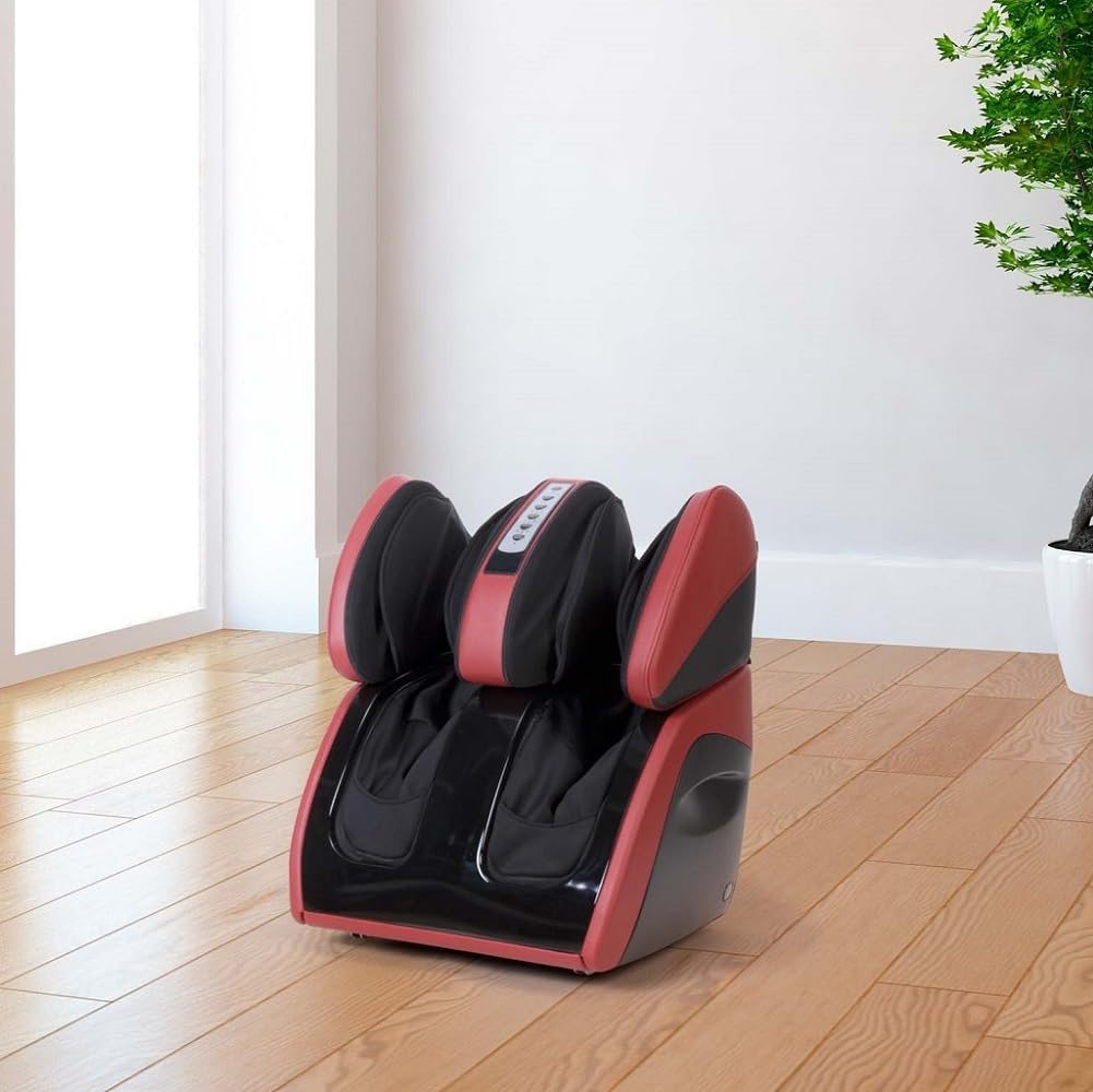 Global Relax Deutschland – Vitalzen Plus Massagegerät für Füße und Beine, Knie und Muskeln entspannen (Neues Modell 2017), Rot. Offizielle globale Garantie 2 Jahre – Bild 8