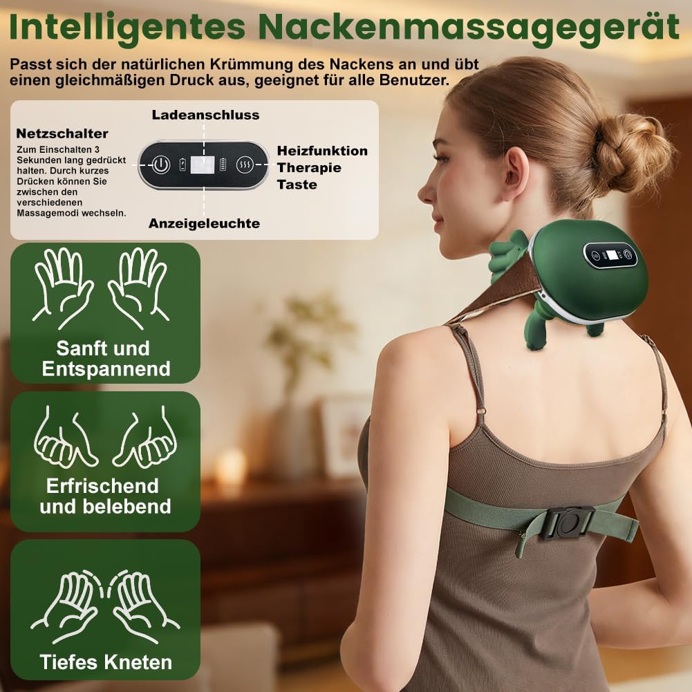 Tragbares beheiztes Nackenmassagegerät (2) – Bild 2
