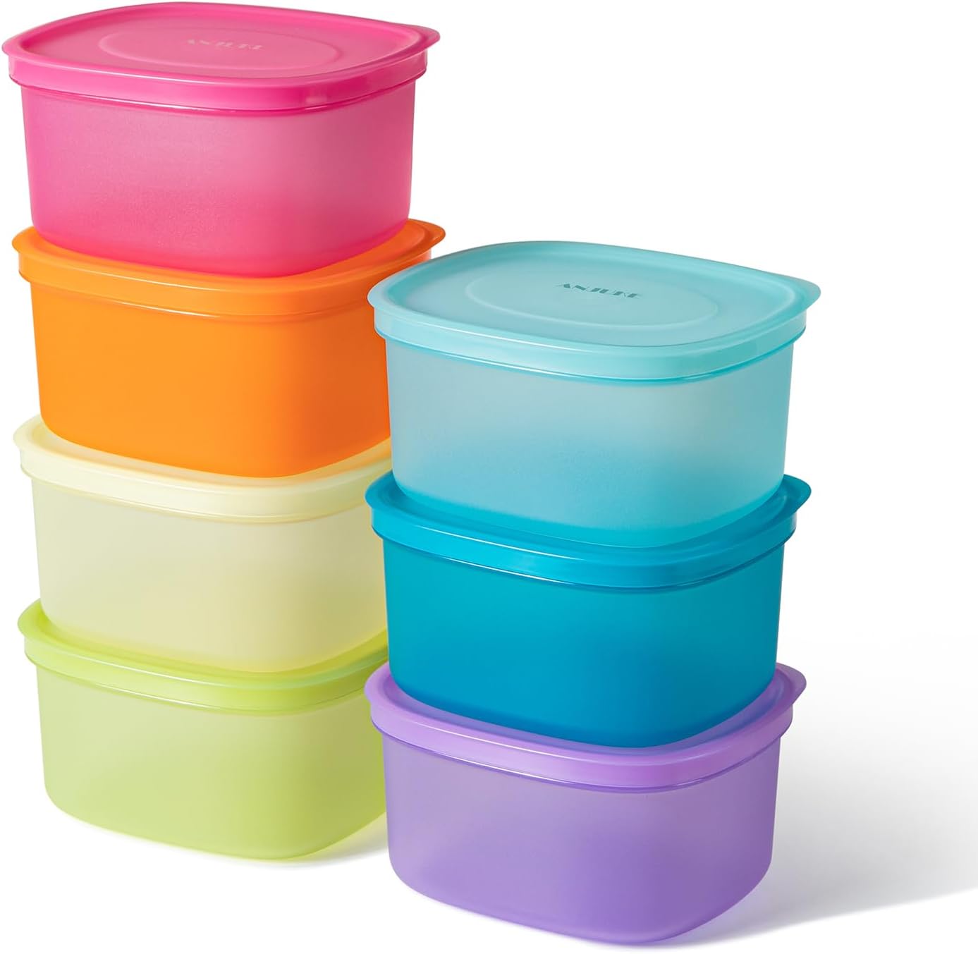 Meal-Prep-Boxen, 7 Stück, wiederverwendbare Frischhaltedosen mit Deckel, spülmaschinen-, mikrowellen- und kühlschrankgeeignet, BPA-frei, auslaufsicher (900 ml)