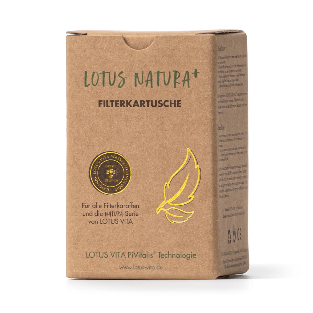Lotus Vita Natura Plus Filterkartusche, 3-stufiger Filter mit Aktivkohle und Ionenaustauscher für Esprit Family Lotus One Natural Plus