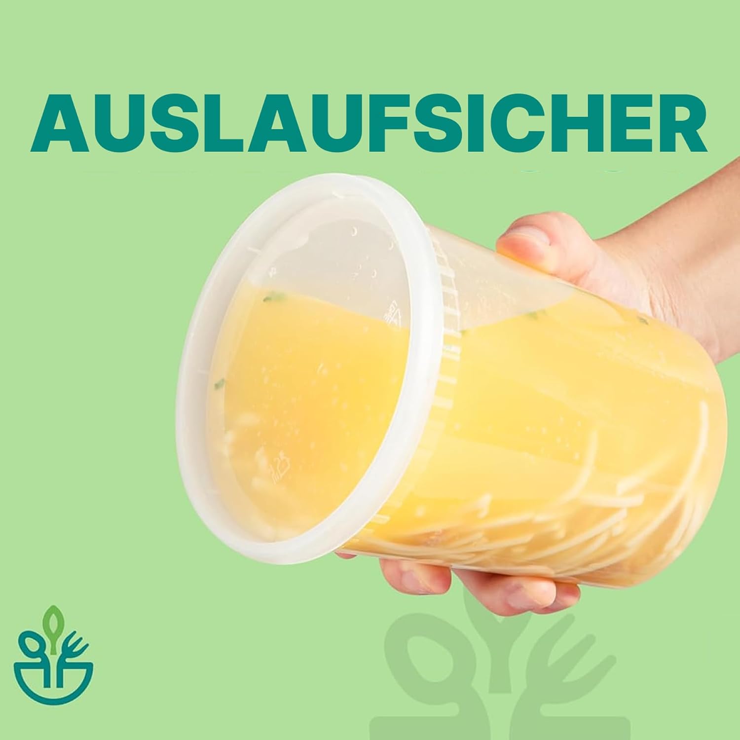JoyServe 32 oz Deli-Lebensmittelbehälter mit Deckel – (36 Sets), luftdichte Frischhaltedosen zum Mitnehmen in Viertelgröße mit 36 Deckeln, BPA-frei, spülmaschinenfest – Bild 3
