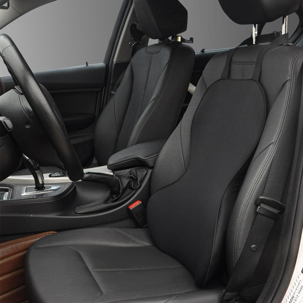 Ergonomisches Lendenwirbelstützkissen, Memory-Schaum-Rückenkissen für Autositze, Lendenkissen, Rückenstützkissen, Auto-Lendenwirbelstützkissen für Fahrer – Bild 6