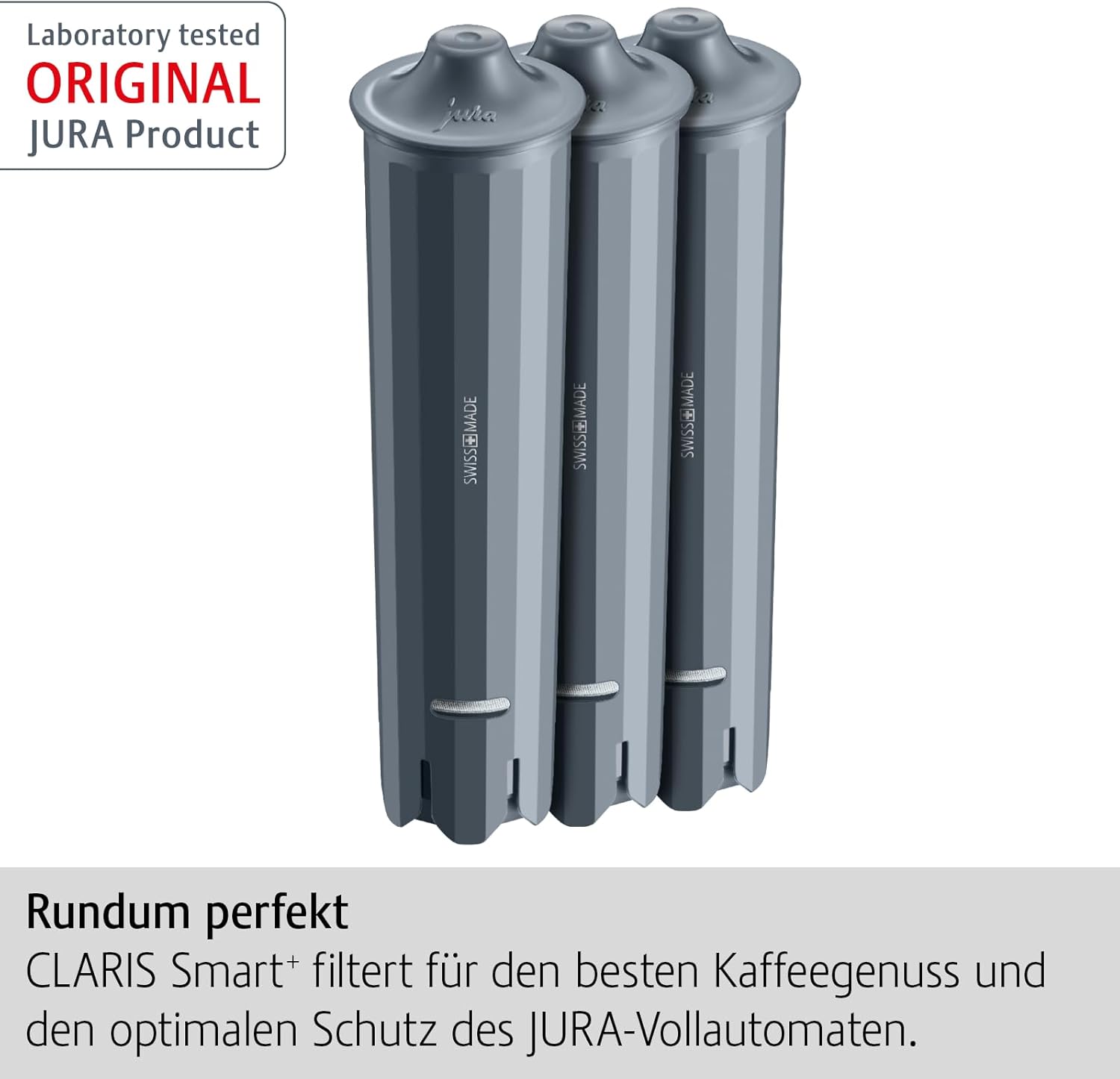 JURA Original - Claris Smart+ Filterkartusche mit automatischer Filtererkennung - TÜV-geprüfte Hygiene - 3er Pack - 24233 – Bild 2