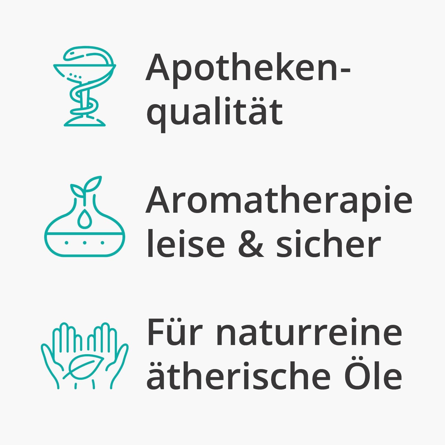 Aromadiffusor im Holzdesign mit weißem Aromadiffusor für ätherische Öle mit LED-Licht 3-in-1: Ultraschalldiffusor, Luftbefeuchter und Nachtlicht 400 ml aus der Apotheke – Bild 2