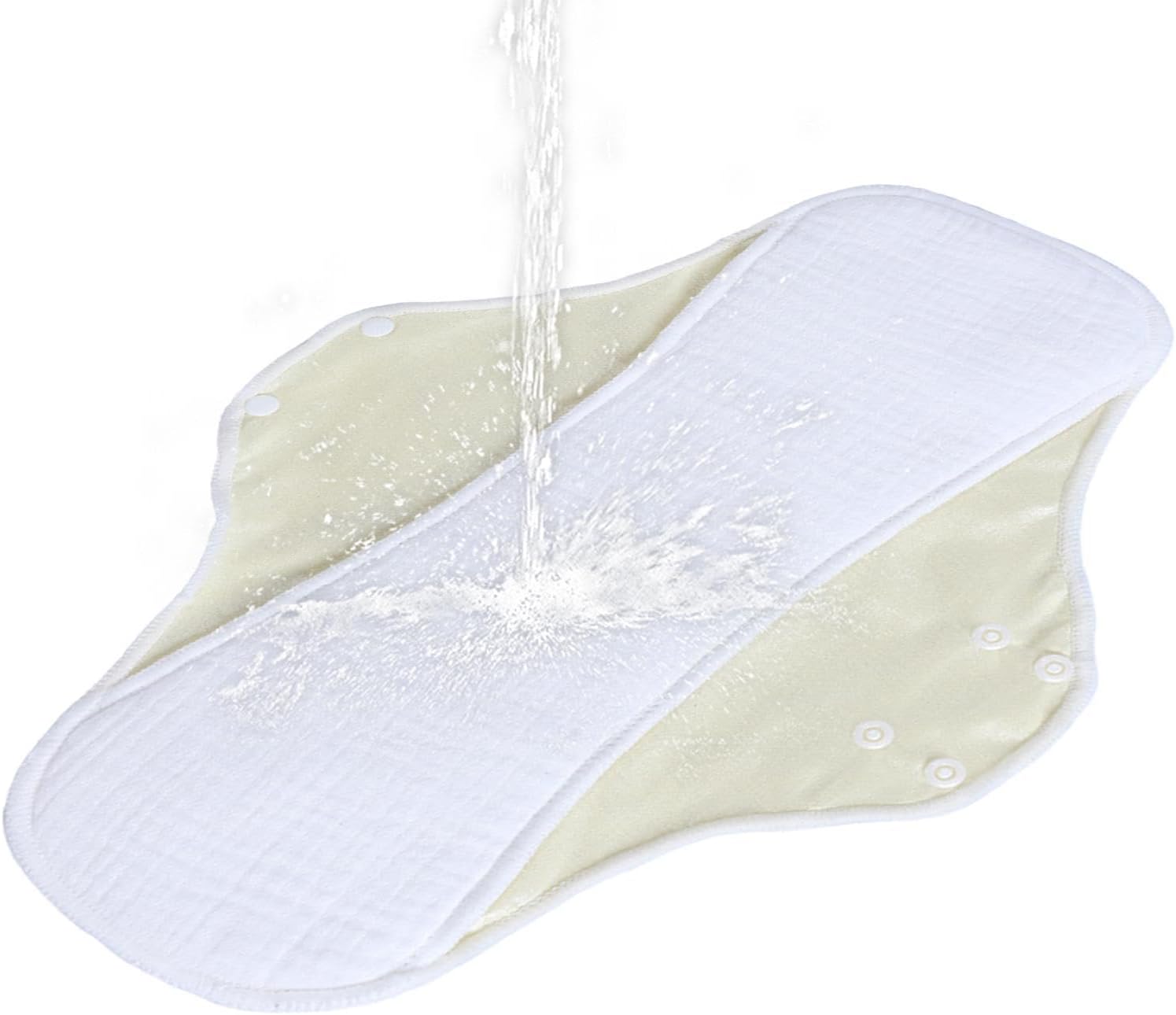 Strapazierfähige Menstruationseinlage aus Stoff, weiche, atmungsaktive Damenbinde, auslaufsicheres Design mit mehrschichtigem Saugkern, hochwertiges Baumwollmaterial, bequeme Passform, Hygieneprodukt für – Bild 7