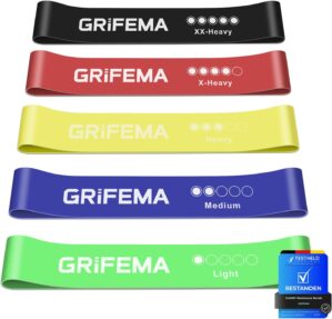 GRIFEMA Fitnessbänder (5er Set), h...