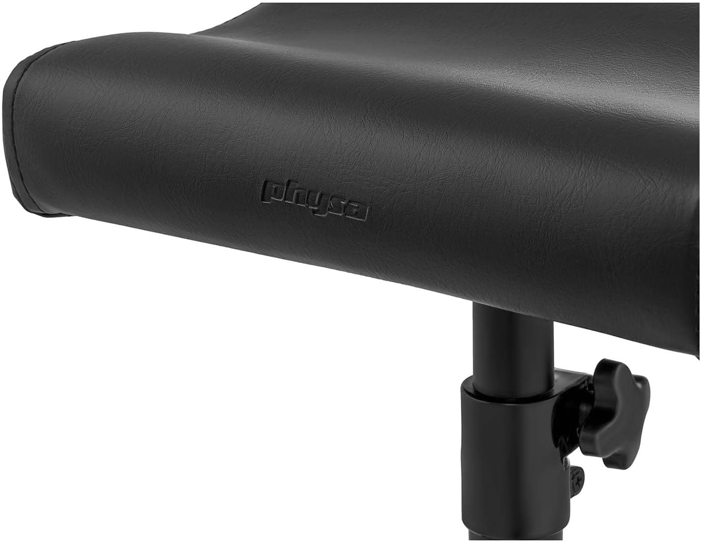 Physa FR-1 Beinstütze, Fußstütze, Höhe 49–74,5 cm, Ablagemaße 24 x 33 cm, Schaumstofffüllung, Kunststoffbezug, Schwarz – Bild 4
