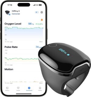 Wellue O2Ring-S Schlaf-Pulsoximeter...