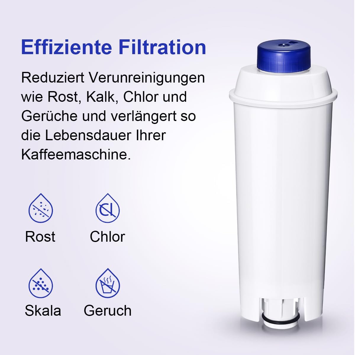 Ersatz für Delonghi Wasserfilter (DLSC002), kompatibel mit Kaffeevollautomaten, ECAM-Serie, Dinamica, Magnifica & Magnifica S/Evo, ETAM Autentica, Eletta Explorer, Prima Donna, Rivelia, Esam. – Bild 6