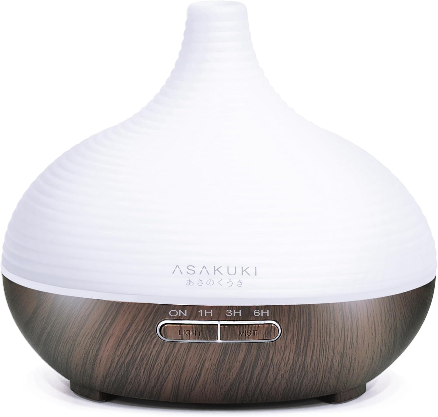 ASAKUKI Aroma-Diffusor 300 ml für Duftöle, Premium-Ultraschall-Luftbefeuchter, Aromatherapie-Öle-Diffusor mit 7 farbigen LED-Lichtern, BPA-frei, Schlafzimmer, Büro, Spa, Geschenk