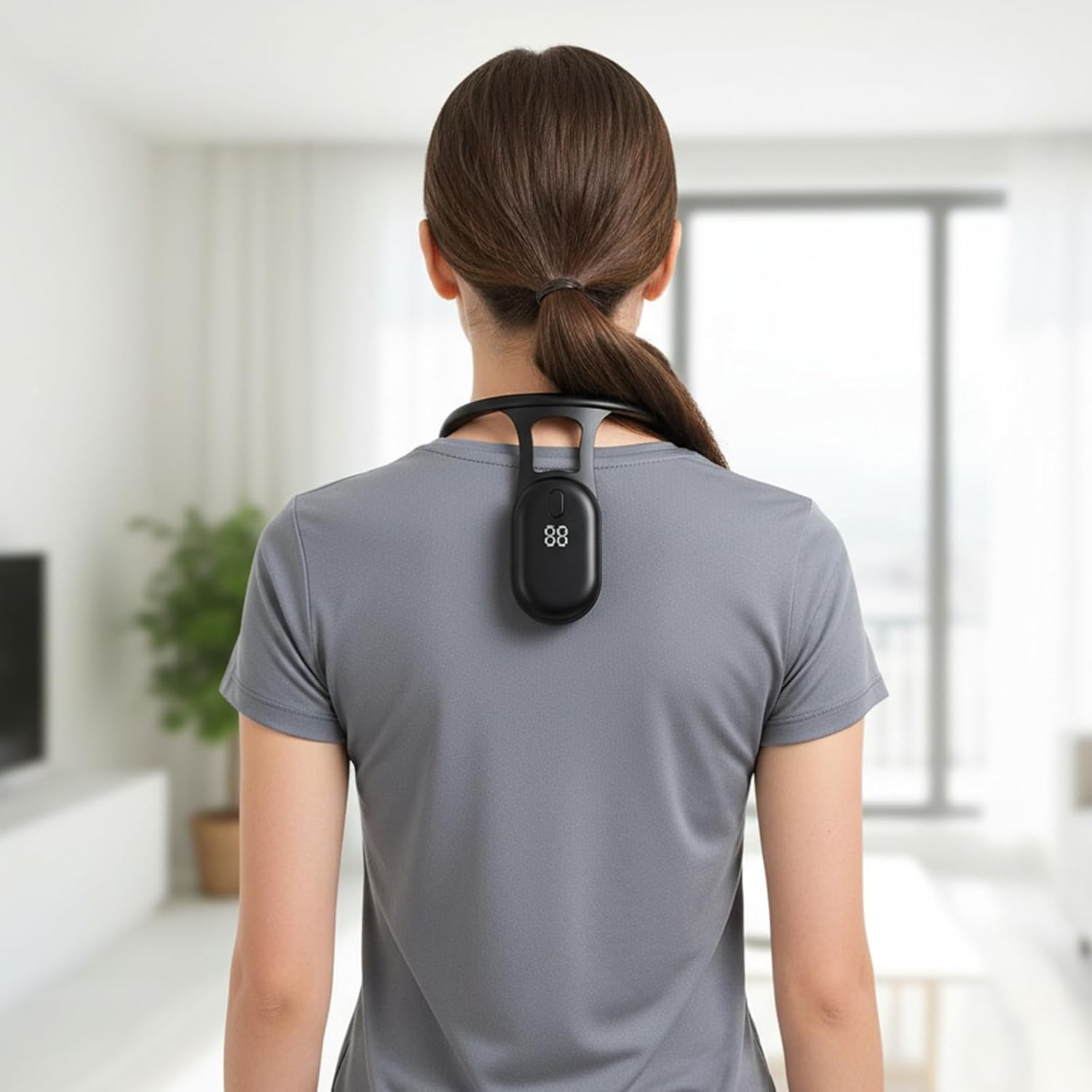 Intelligenter Haltungstrainer mit intelligenter Vibrationserinnerung für Männer und Frauen (schwarz) – Bild 4