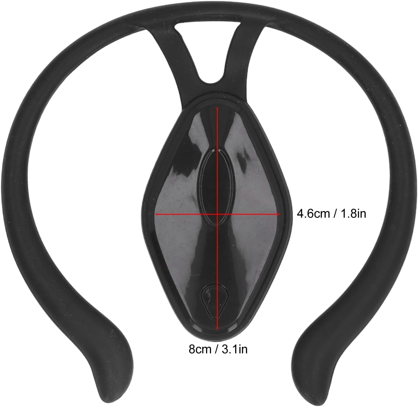 POENVFPO Haltungskorrekturgerät, intelligente automatische Erkennung mit Vibrationsalarm, Unterstützung zur Buckelprävention für Erwachsene und leichtes Silikondesign 8 x 4,6 cm (Typ 2) – Bild 7