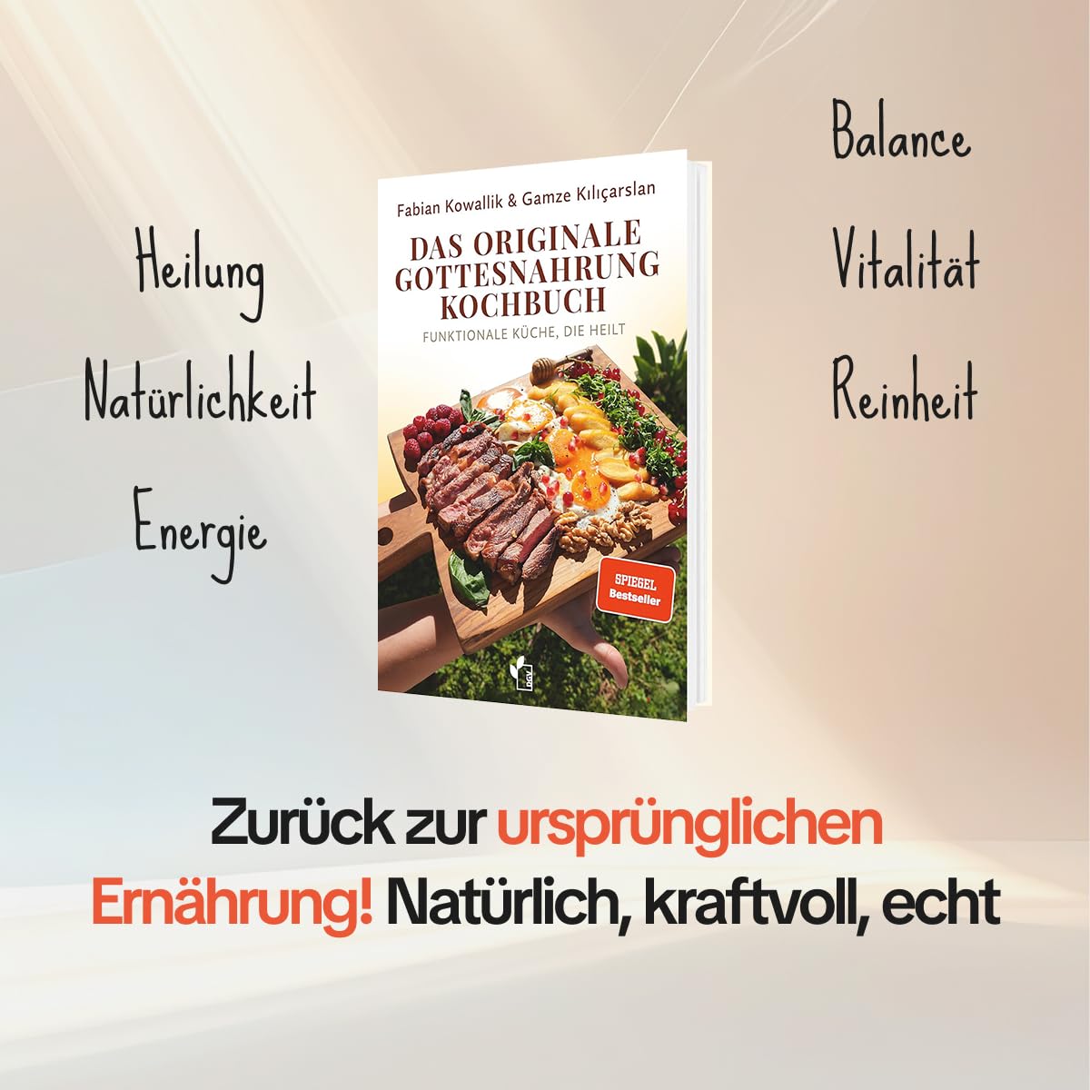 Gesundheits-Set: Die Ernährungslügen + Die Krankheitslügen + Das originale Gottesnahrung-Kochbuch + 1 exklusives Stickerset – Bild 5
