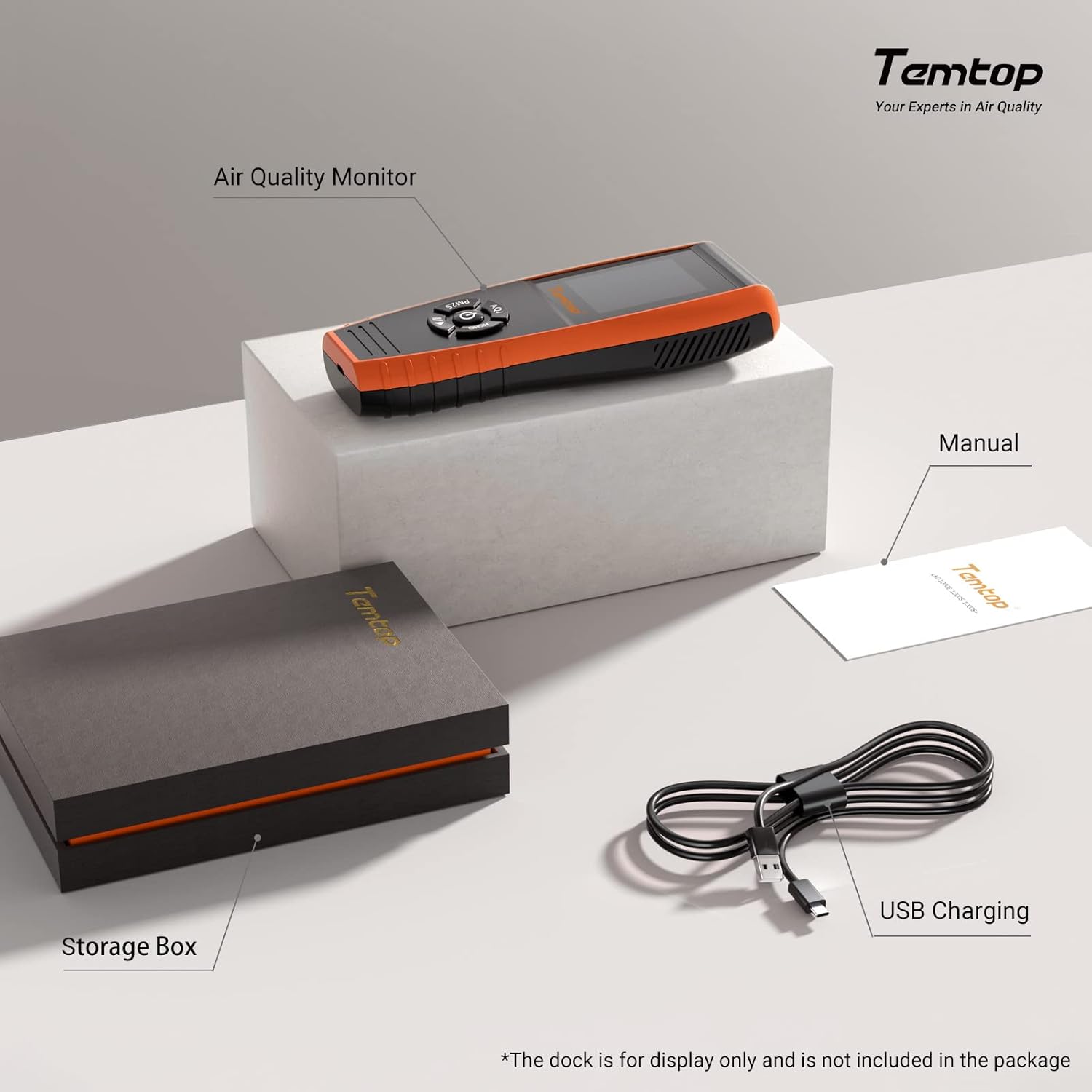 Temtop LKC-1000S+ 2. Raumluftqualitätsdetektor Innen-Formaldehydmonitor HCHO/PM2,5/PM10/TVOC-Datenausgabe – Bild 9