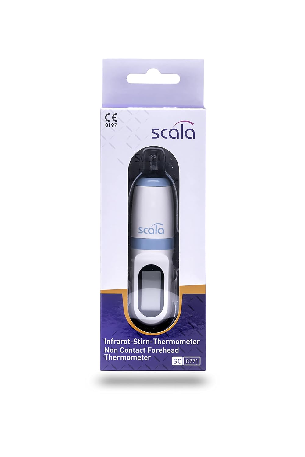 scala SC 8271 Infrarot-Fieberthermometer berührungslos – Stirnthermometer für Kinder und Erwachsene – Digitales Fiebermessgerät mit 1 Sekunde Messzeit, Signalton & Speicher für 9 Messwerte – Bild 8
