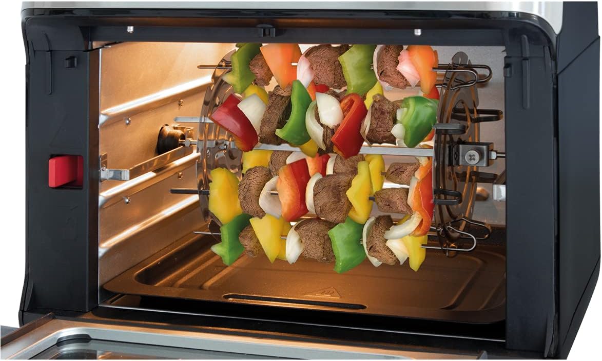 ProfiCook Heißluftfritteuse, 9 Automatikprogramme, XXL, 1500 Watt, 200 °C, 11 Liter Fassungsvermögen, 4 Einschubhöhen, Edelstahl, LED-Anzeige, optimale Backergebnisse, viel Zubehör, PC-FR 1200 – Bild 2