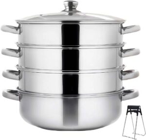 Dampfgarer zum Kochen, 28 cm Edelst...