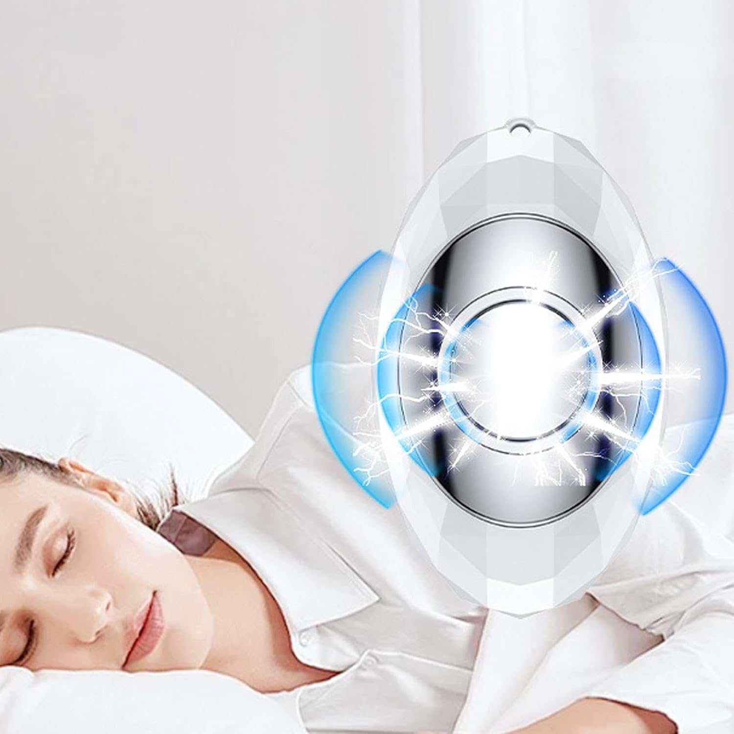 Kompaktes Schlafgerät, tragbares Schlafgerät, intelligente tragbare Einschlafhilfe mit 9 Geschwindigkeiten für verbesserten Schlaf, tragbares Entspannungsgerät, ergonomisches Einschlafhilfegerät für – Bild 9
