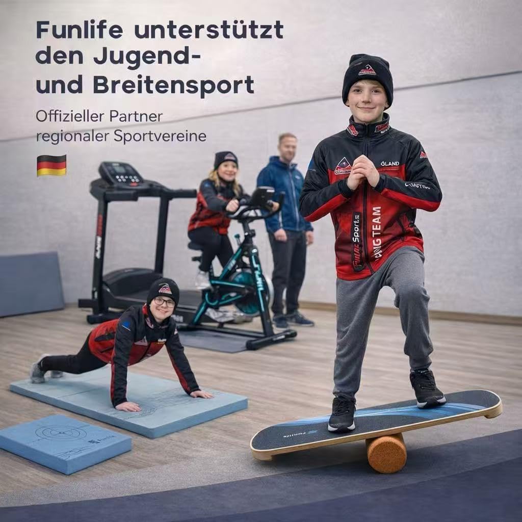 FunLife faltbare Yogamatte 10 mm – extra dicke Fitnessmatte für Yoga, Pilates & Gymnastik, rutschfeste Trainingsmatte, platzsparend, faltbar, für drinnen und draußen – Bild 5