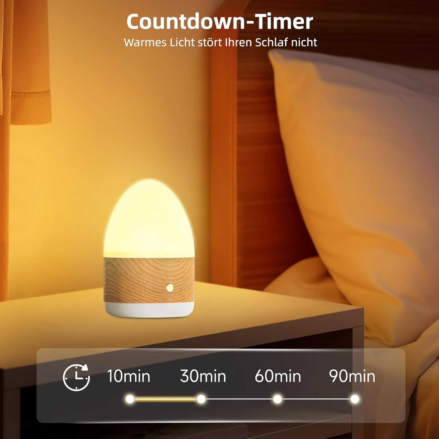 Tageslichtlampe 13000Lux Lichttherapielampe Tageslichtlampe mit Fernbedienung, UV-freies SAD-Licht mit 3 Farbtemperaturen, LED-Simulation von Tageslicht, Dimmer und 4 Timer Tageslichtlampe – Bild 5