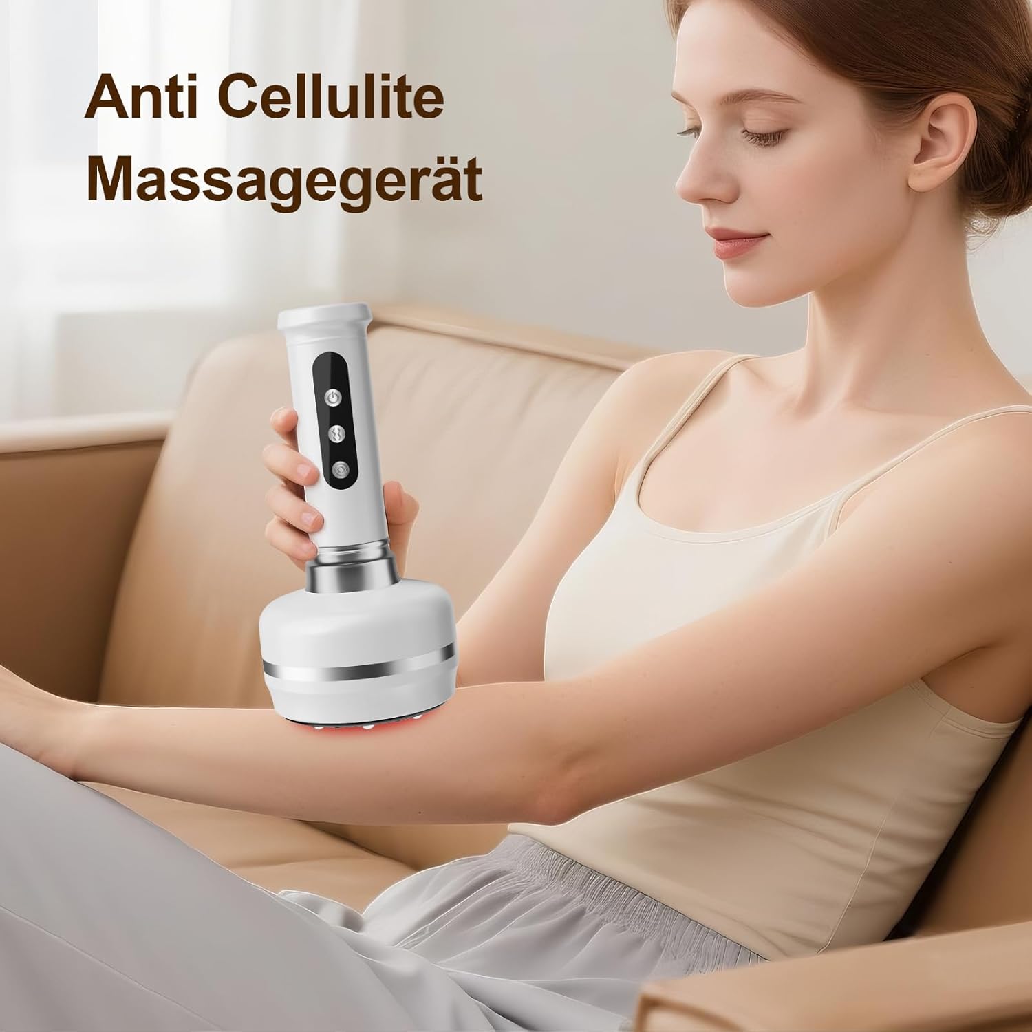 Cellulite Massagegerät Lymphatic Drainage - Schröpfgerät Elektrisch mit 30 Gängen,Verbesserung des Hautzustandes,Vakuum Massagegerät für Rücken, Taille, Arme und Beine – Bild 4