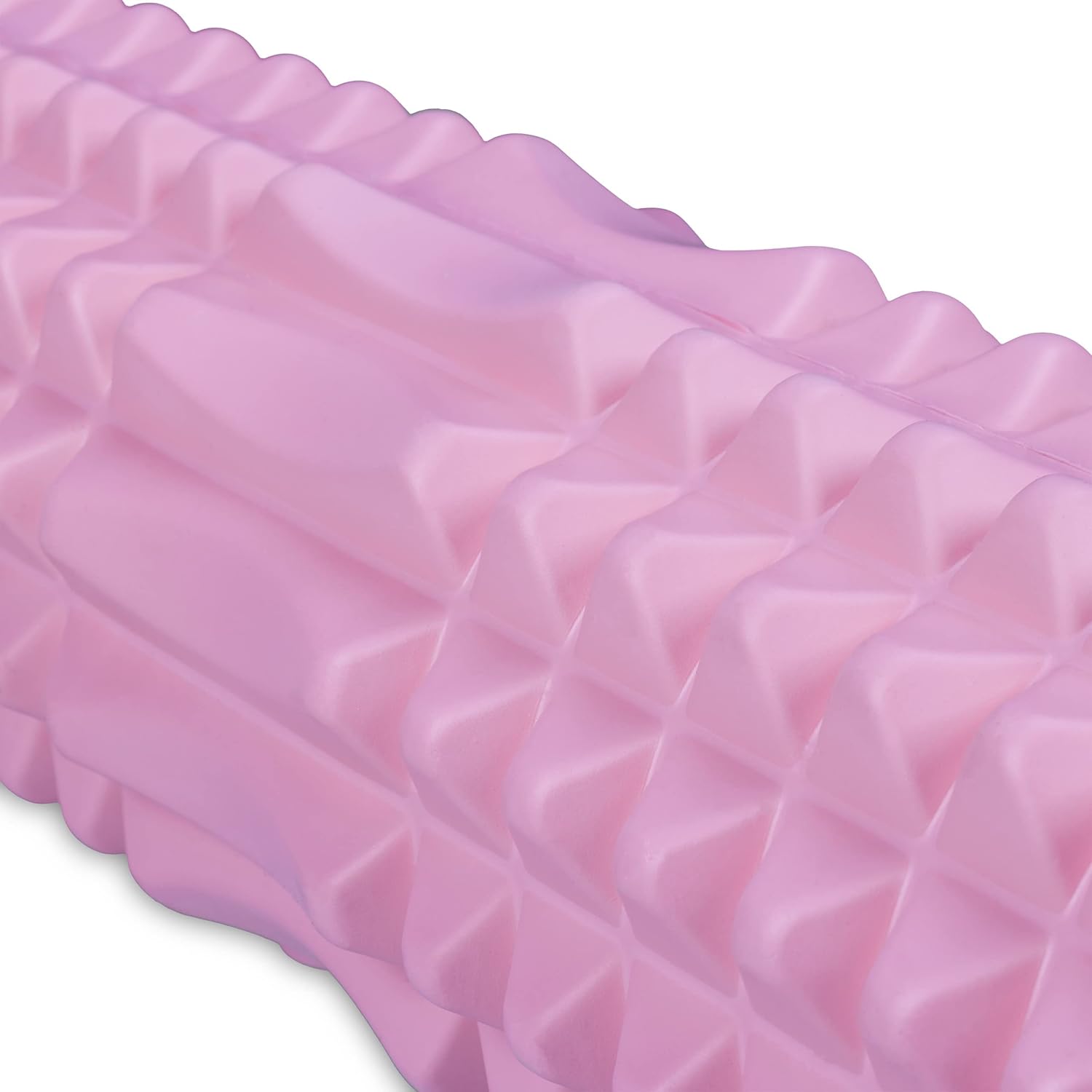 Relaxdays Faszienrolle, 3er-Set, Massagerolle, Faszienstab, Igelball, mittelhart, mit Noppen, Nacken, Rücken, Beine, rosa – Bild 8