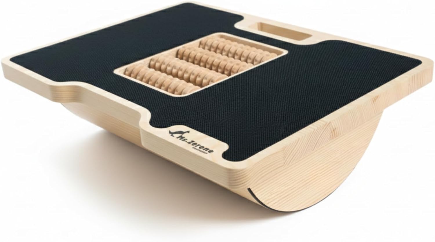 Ergonomische Schreibtisch-Fußstütze mit weicher, schwingender Massageoberfläche, Reflexzonenmassage aus Kiefernholz, massiv, faltbar und tragbar, elegantes Design, ideal für Zuhause und Büro