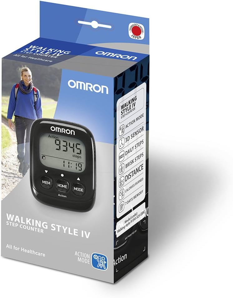 Omron Schrittzähler Walking Style IV, schwarz – Bild 5