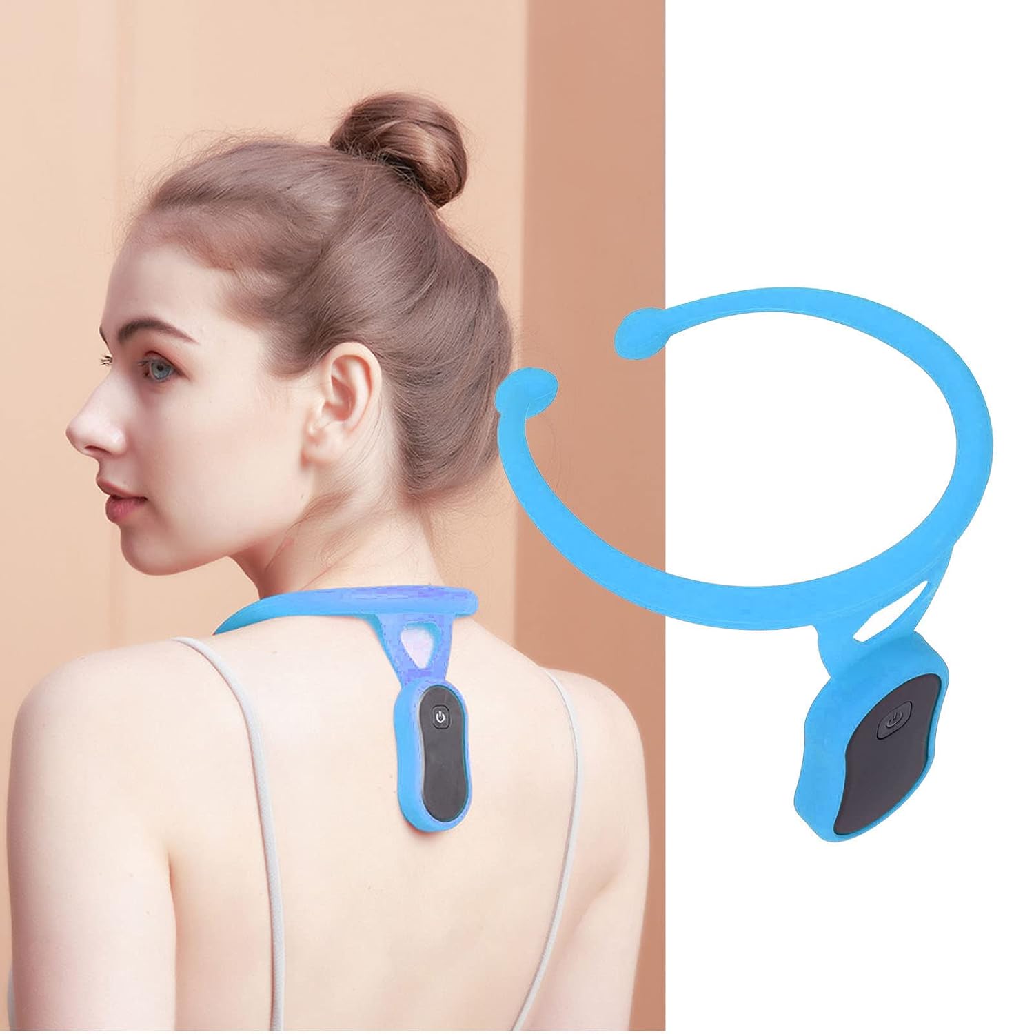 Intelligenter Haltungskorrektor, intelligenter Haltungstrainer mit Vibrationserinnerung, trägerloser Oberrückentrainer zur Haltungsverfolgung, Linderung von Nacken- und Rückenschmerzen (2#) – Bild 3