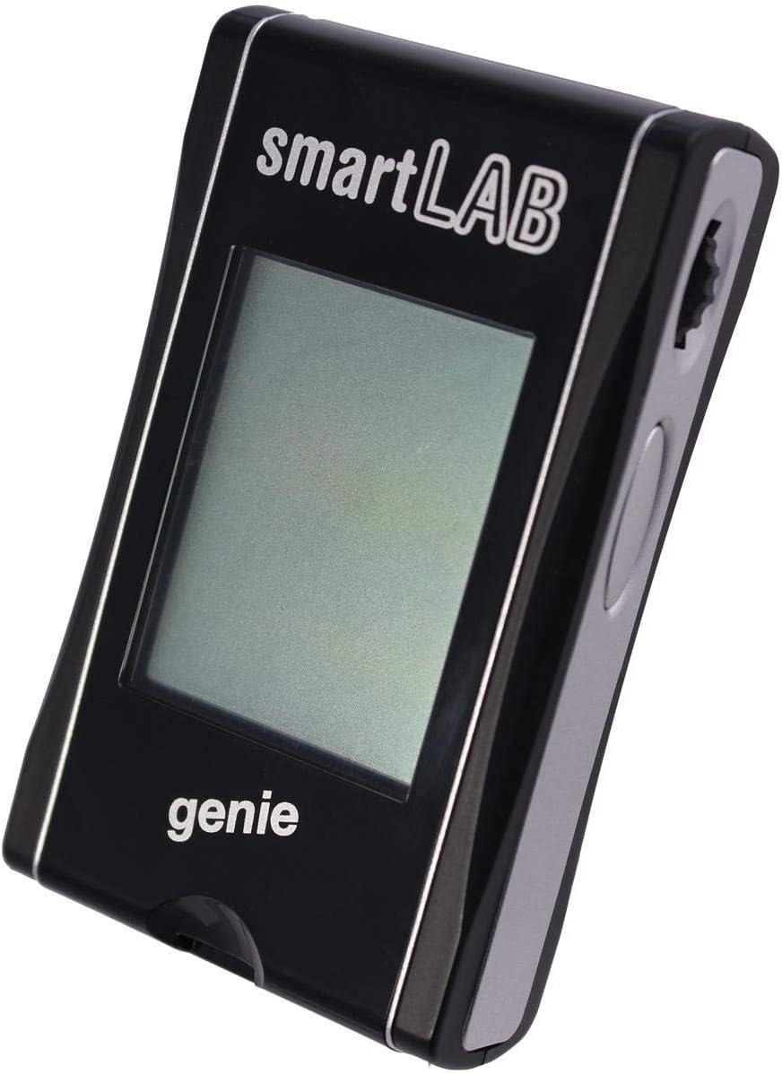 smartLAB Genie Blutzuckermesssystem Bundle | Mess-Kombi-Set mit 100 Blutzucker-Teststreifen und 100 Lanzetten für das tägliche Diabetes-Blutzucker-Messsystem | Präzise Blutdruckmessung mit großem Display – Bild 3