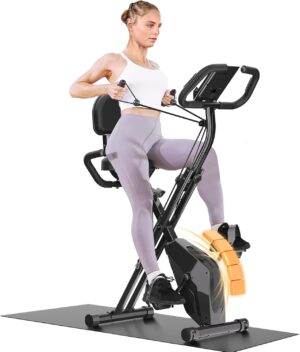 Dskeuzeew Heimtrainer Fahrrad klapp...