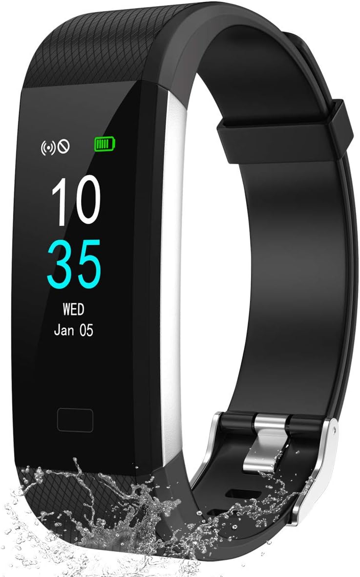 LEBEXY Fitness Armband Schrittzähler, Fitness Tracker Kalorien, IP68 Wasserdicht, Smartwatch, Fitnessuhr, Sportuhr, Aktivitätstracker