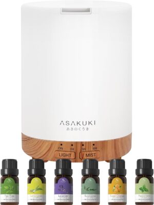 ASAKUKI Aromadiffusor mit ätherisc...
