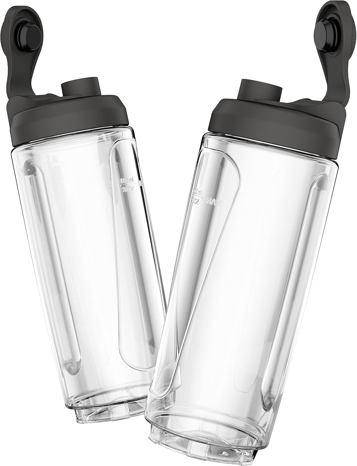 Tefal Mix and Move BL15FD Mini-Standmixer, 300 Watt, 2 Flaschen To-Go aus Premium-Tritan, kompaktes Design, leicht zu reinigen, abnehmbare Klingen, Ein-Knopf-Bedienung, Silber/Grau – Bild 3